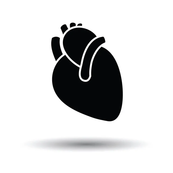 Menselijk hart pictogram — Stockvector