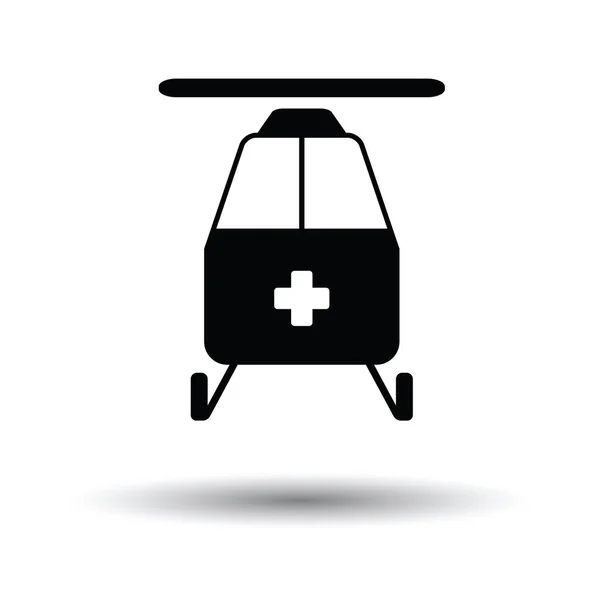救伤直升机图标阴影设计. — 图库矢量图片