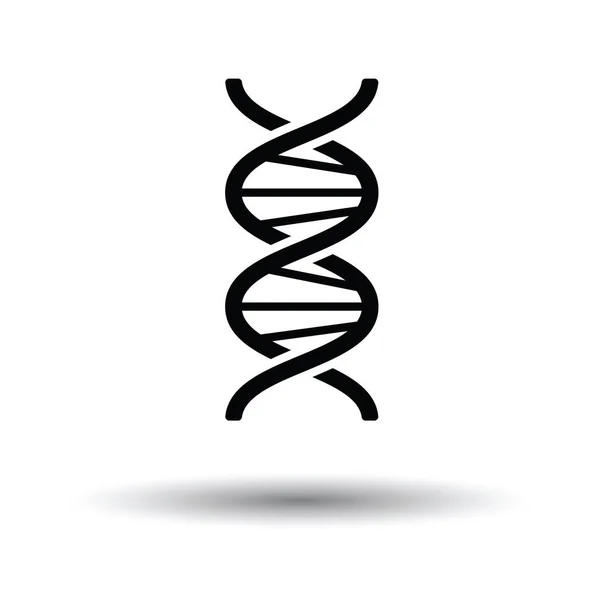 DNA pictogram met schaduw ontwerp. — Stockvector