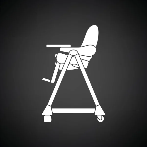 Значок детского стульчика — стоковый вектор