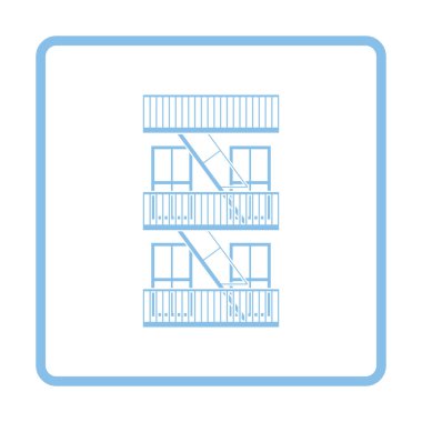 Acil yangın merdiveni simgesi