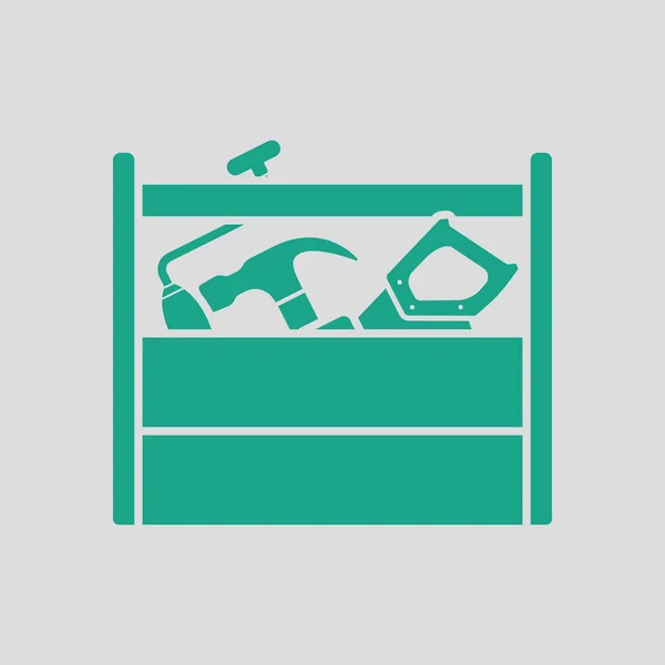 Retro tool box icon — Stock Vector