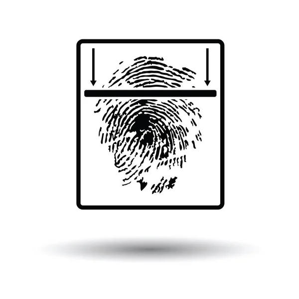 Fingerprint Skanningsikonen — Stock vektor