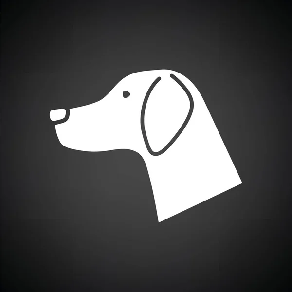 Ícone cabeça de cão — Vetor de Stock