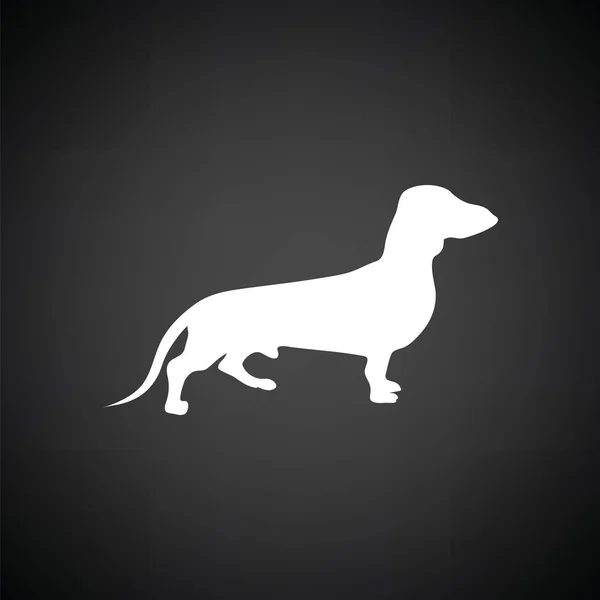ダックスフンド犬のアイコン — ストックベクタ