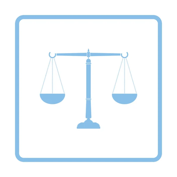 Ikona měřítko spravedlnosti — Stockový vektor