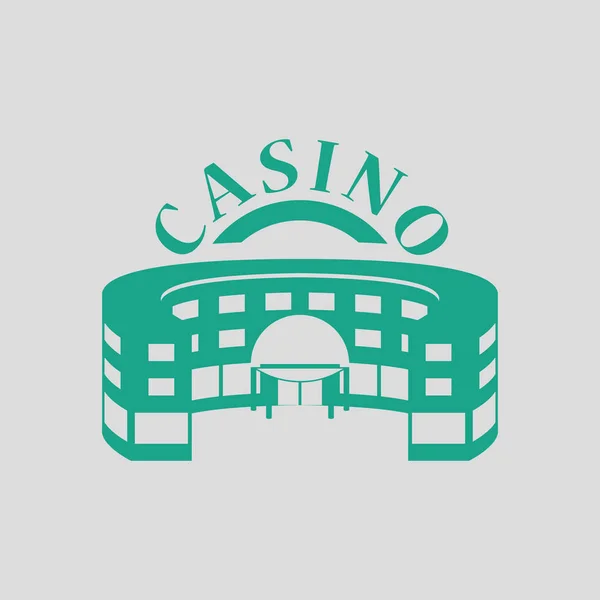 Het icoon van Casino gebouw — Stockvector