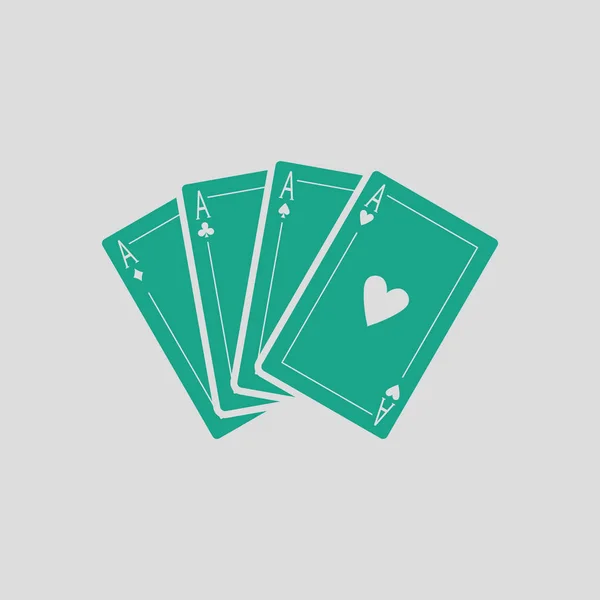 Set di quattro icone di carte — Vettoriale Stock