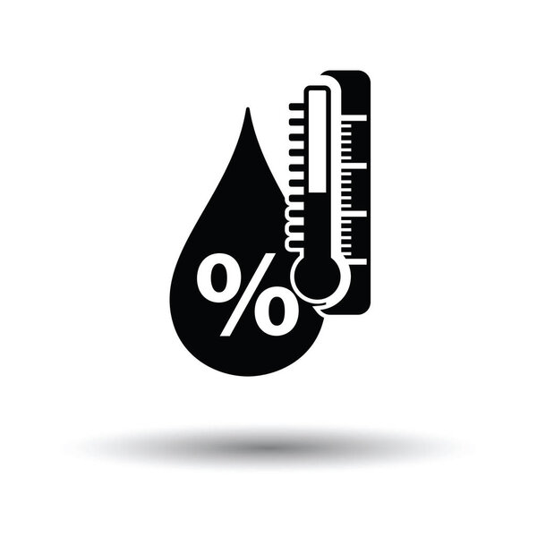 Humidity icon  with shadow design. 