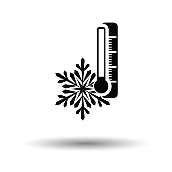 Icono frío invierno — Vector de stock