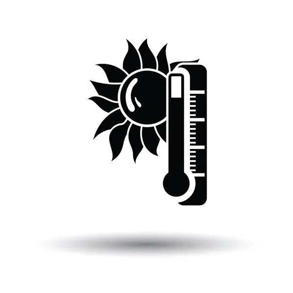 Icono de calor de verano — Vector de stock