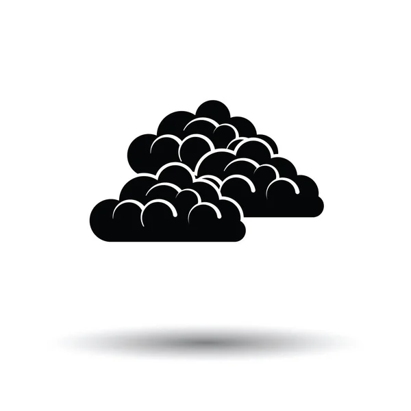 Icône nuageuse avec design d'ombre . — Image vectorielle
