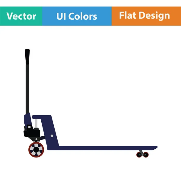 Hydraulic trolley jack icon — Stock Vector