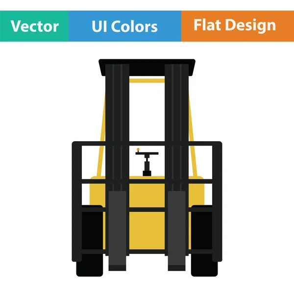 Icona carrello elevatore magazzino — Vettoriale Stock