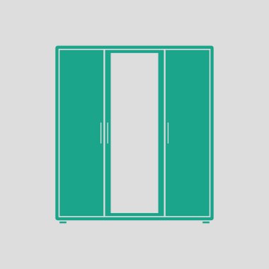 Ayna simgesi ile dolap