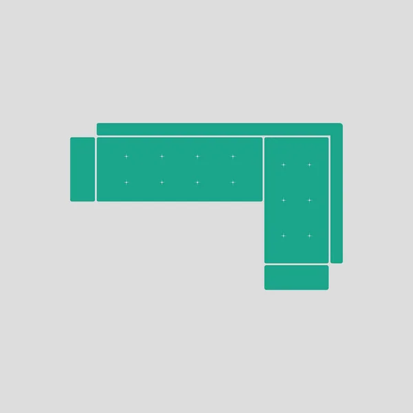 Corner sofa icon — Stock Vector