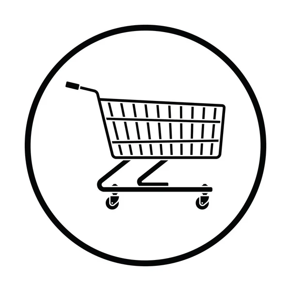Icono del carrito de la compra supermercado — Vector de stock