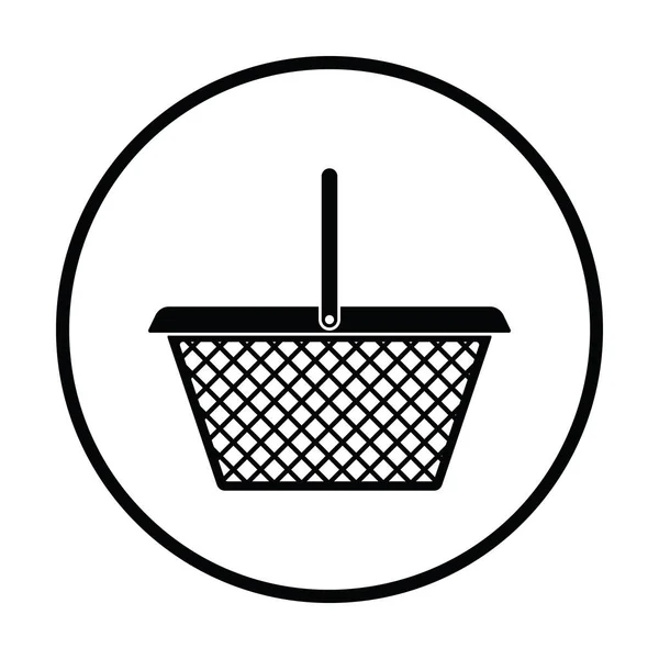 Icono de cesta de compras supermercado — Vector de stock