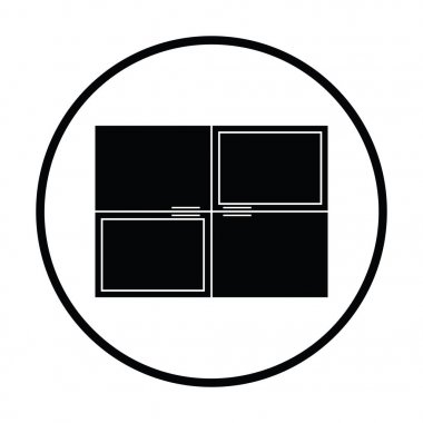 Duvar kabine simgesi