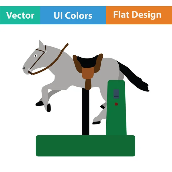 Ikona počítače koně — Stockový vektor