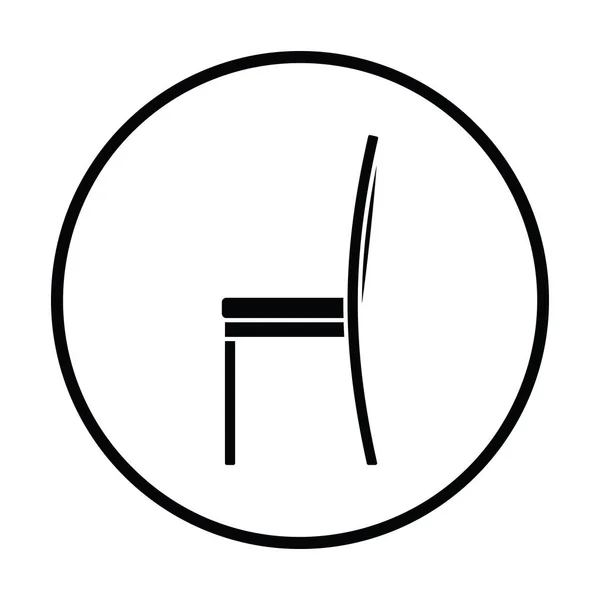 Modern sandalye simgesi — Stok Vektör