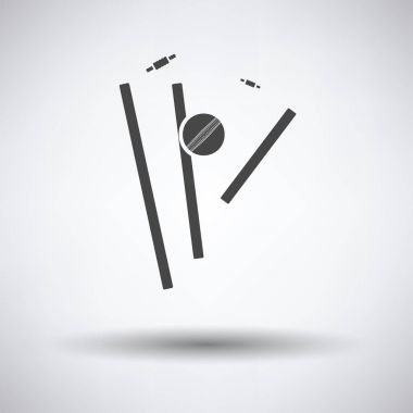 Cricket wicket icon clipart