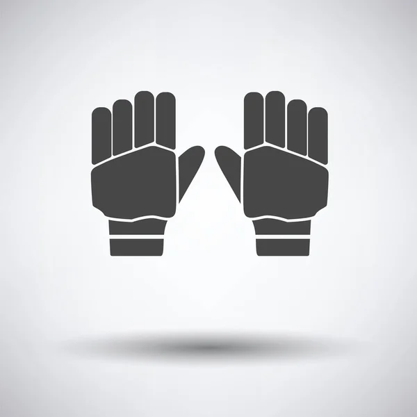 Par de guantes de cricket icono — Vector de stock