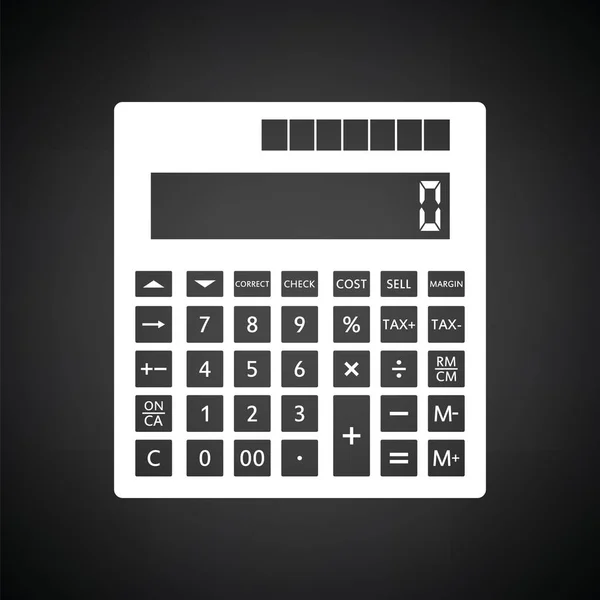 Icono de calculadora estadística — Vector de stock