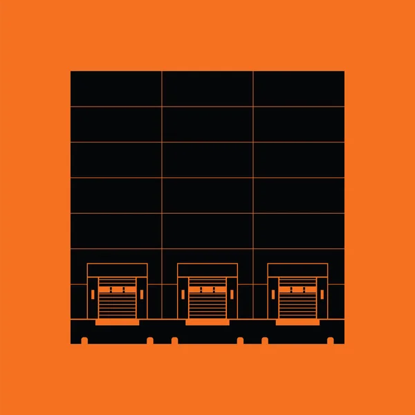 Icono de concepto logístico de almacén — Archivo Imágenes Vectoriales