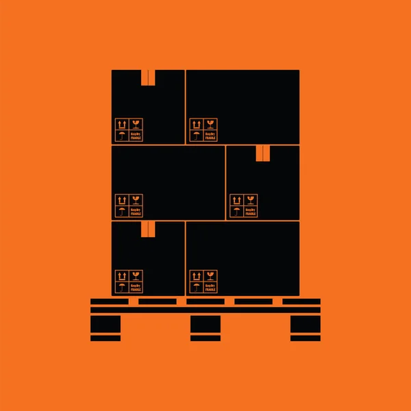 Cargo boxes pallet icon — Stock Vector © Yauhen44 111867856
