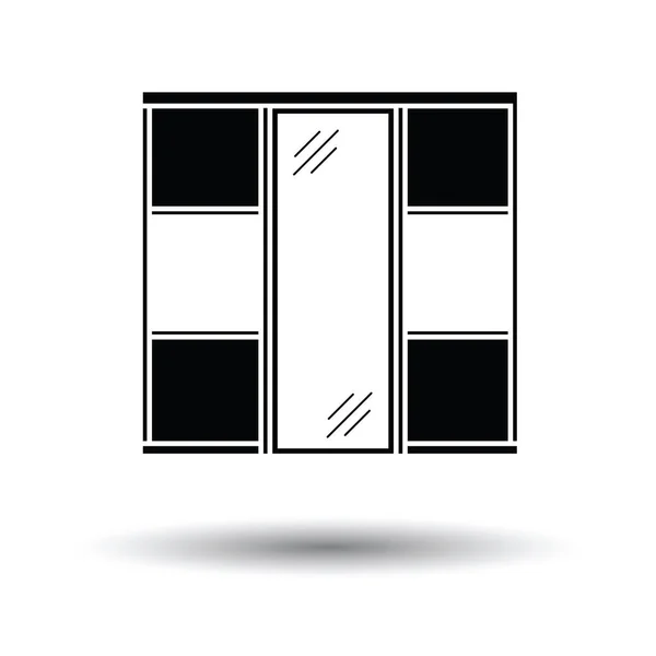 Garderobe kast pictogram — Stockvector