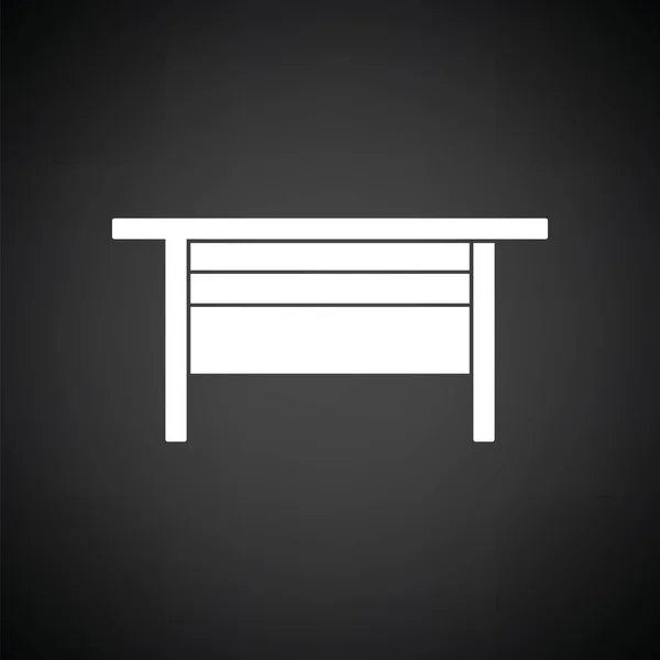Бос офісний стіл значок — стоковий вектор