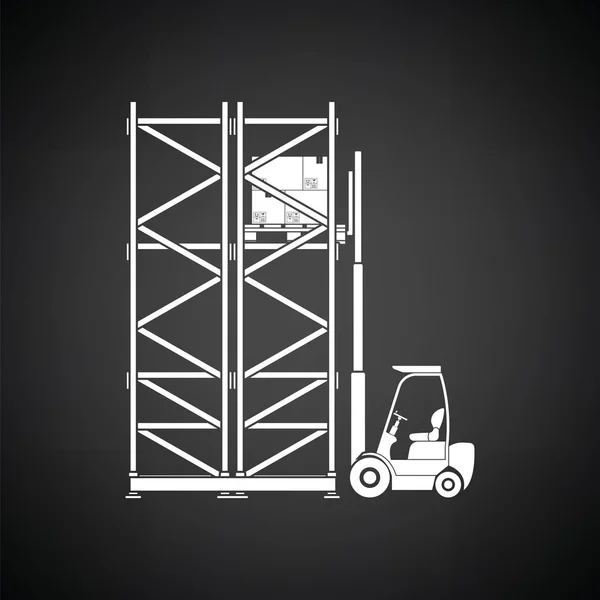 Depo Forklift Simgesi — Stok Vektör