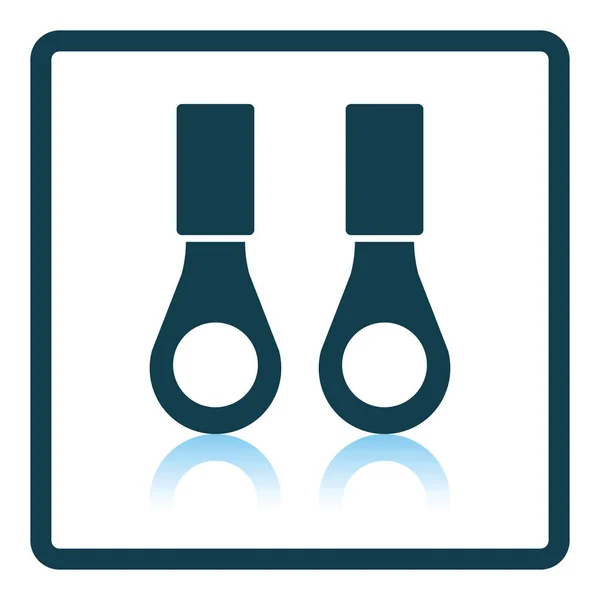 Anslutningsikonen terminal ring — Stock vektor