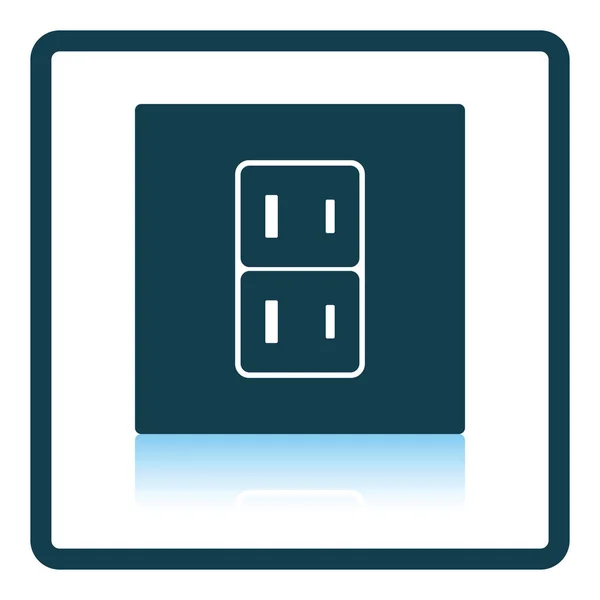 Japan electrical socket icon — Stock Vector