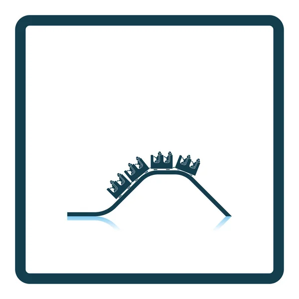 Kleine achtbaan pictogram — Stockvector