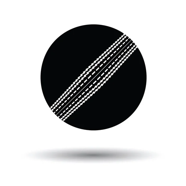 Cricket ball icon — Stock Vector
