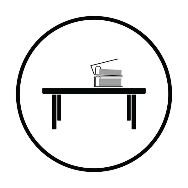 事務所の低いテーブル アイコン — ストックベクタ