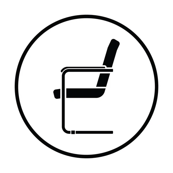 Πελατών εικονίδιο καρέκλα γραφείου — Διανυσματικό Αρχείο