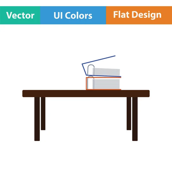 Icône de table basse de bureau — Image vectorielle