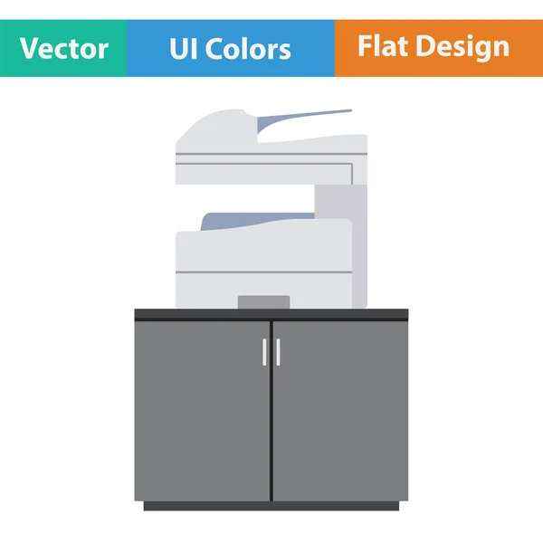 Icône de machine à copier — Image vectorielle