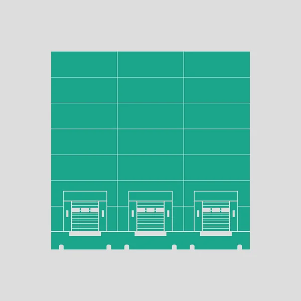 Icono de concepto logístico de almacén — Archivo Imágenes Vectoriales