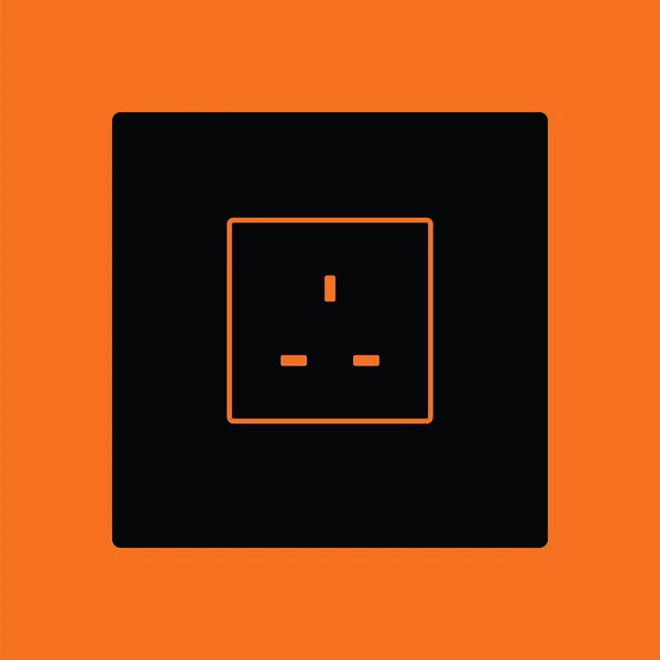 Great britain electrical socket icon — Stock Vector