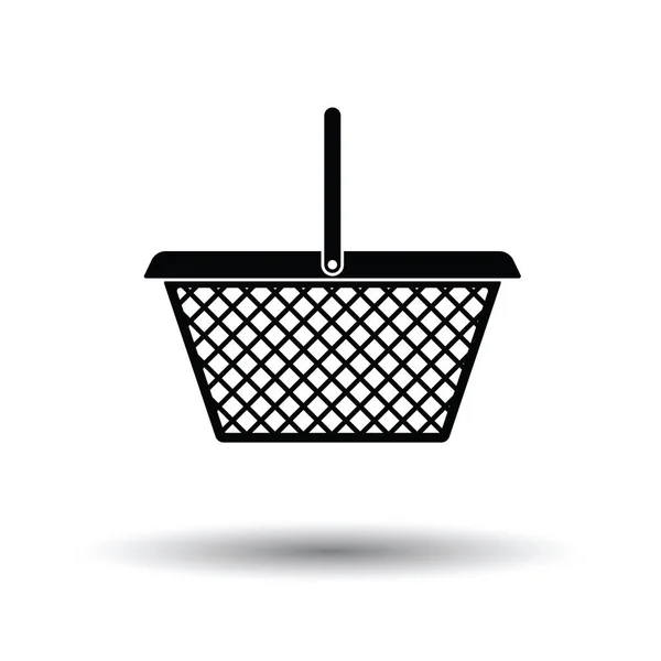 Szupermarket shoping kosár ikon — Stock Vector