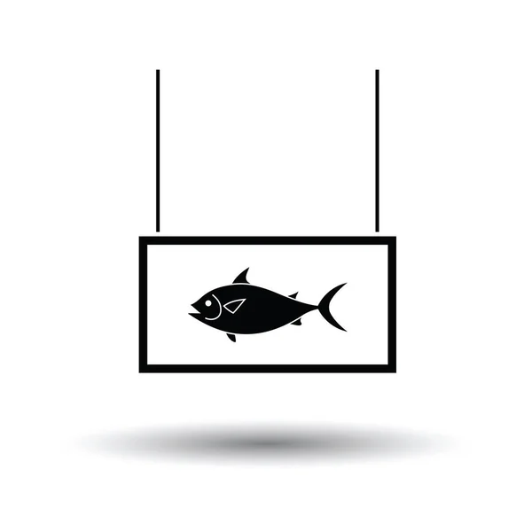 Fischmarkt-Ikone — Stockvektor