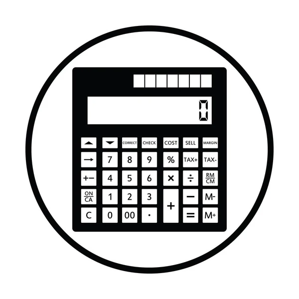 Ícone de calculadora estatística — Vetor de Stock