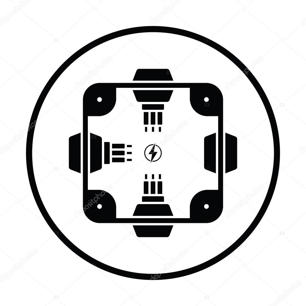 Electrical  junction box icon