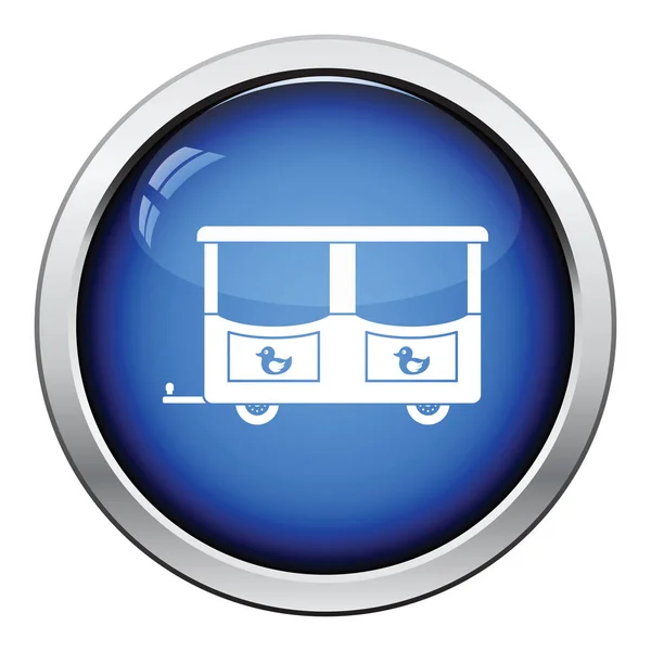 Wagon van kinderen trainen pictogram — Stockvector