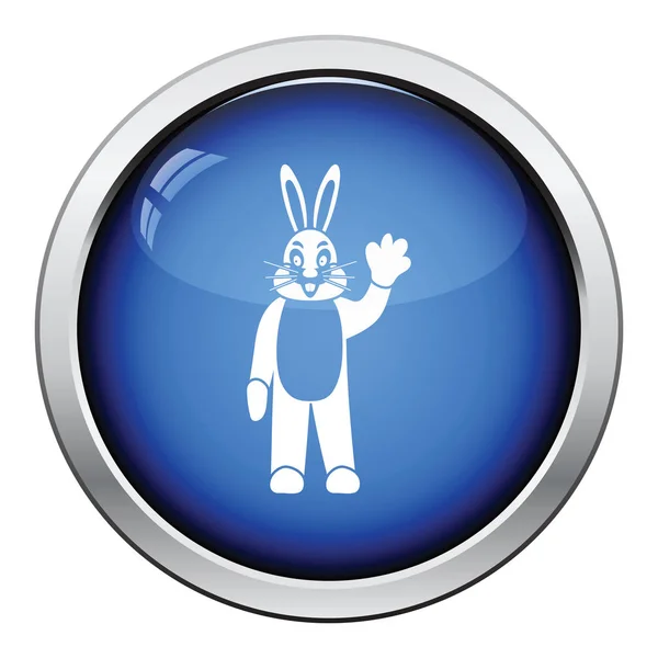 Hare puppet doll icon — Stock Vector