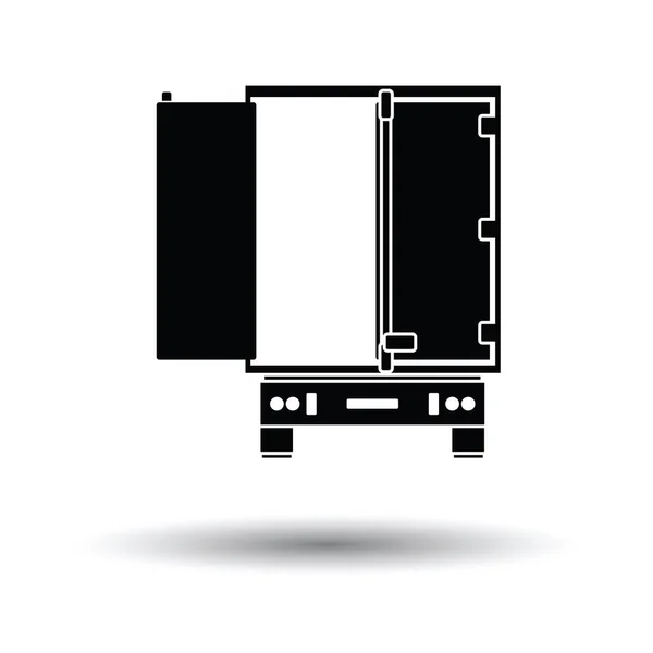 Camión remolque vista trasera icono — Archivo Imágenes Vectoriales